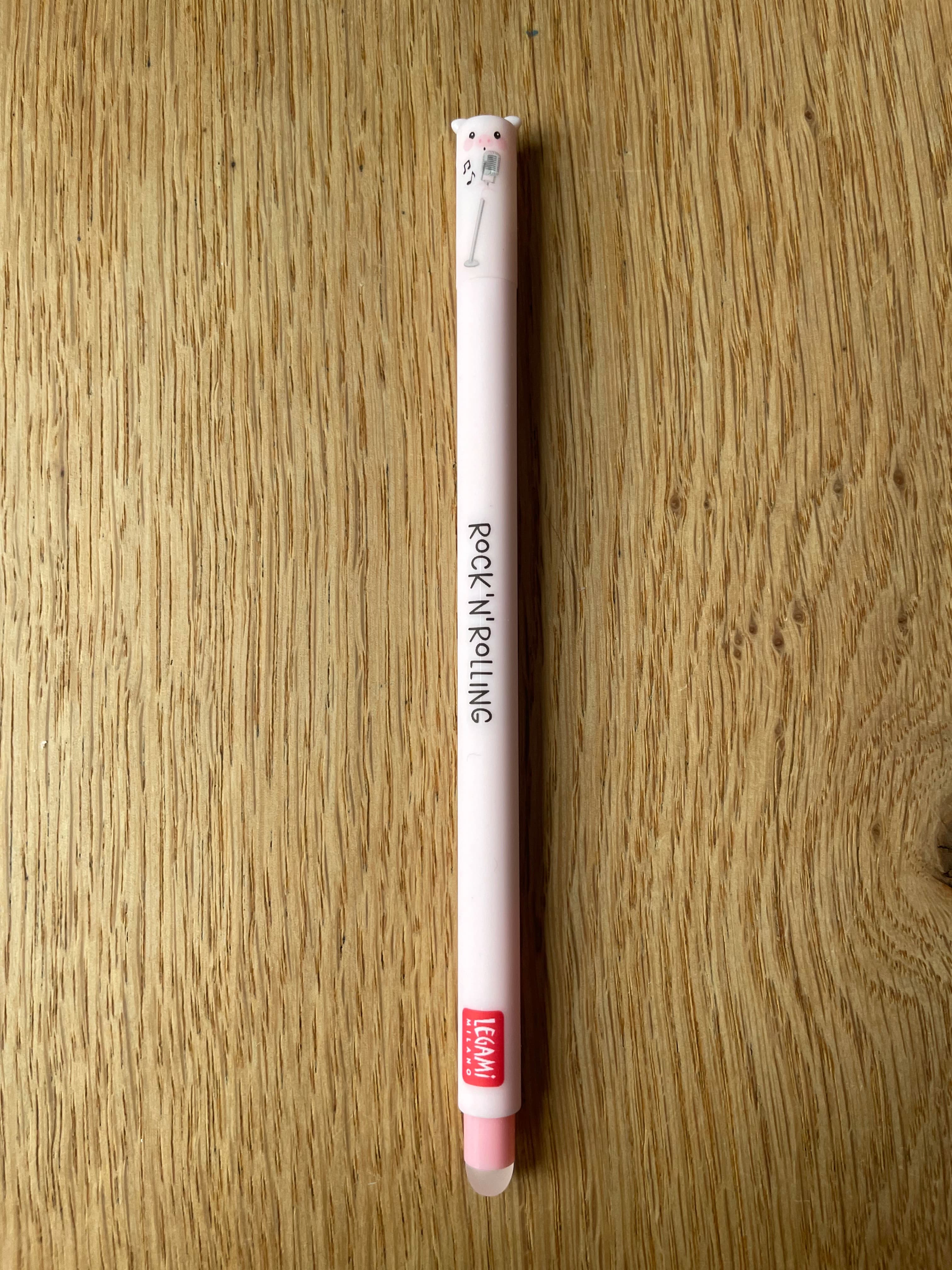Schwein (neu) Rock'n'Rolling Legami Erasable Pen – front