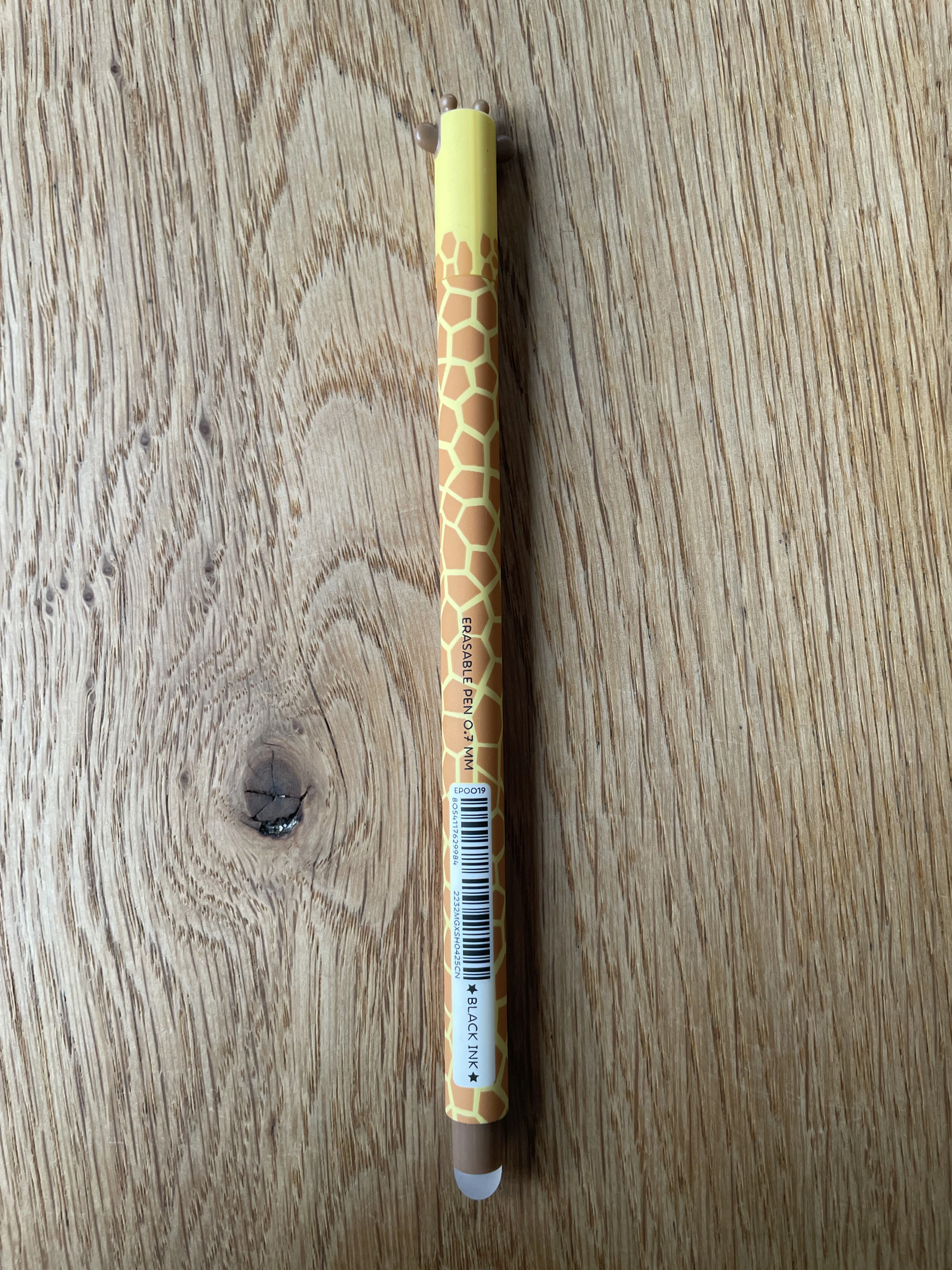 Giraffe Head in the Clouds Legami Erasable Pen – back